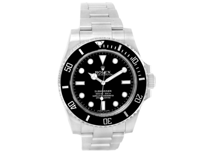 Rolex Submariner 114060 Stainless Steel Ceramic Automatic 40mm Mens Watch 