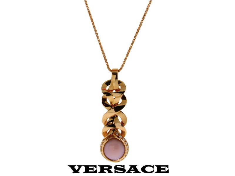 versace diamond necklace