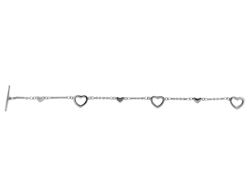 Tiffany & Co Open Heart Bracelet In .925 Sterling Silver