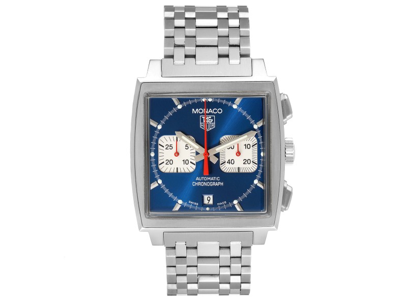 Tag Heuer Monaco Blue Dial Automatic Chronograph Mens Watch 
