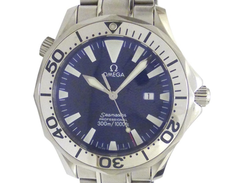 Omega Seamaster Stainless Steel with Blue Dial 41mm Mens Watch 