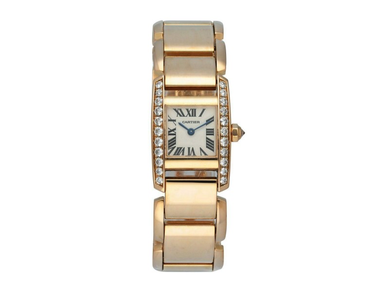 Cartier Tankissime 2801 18k Rose Gold Quartz Ladies Watch