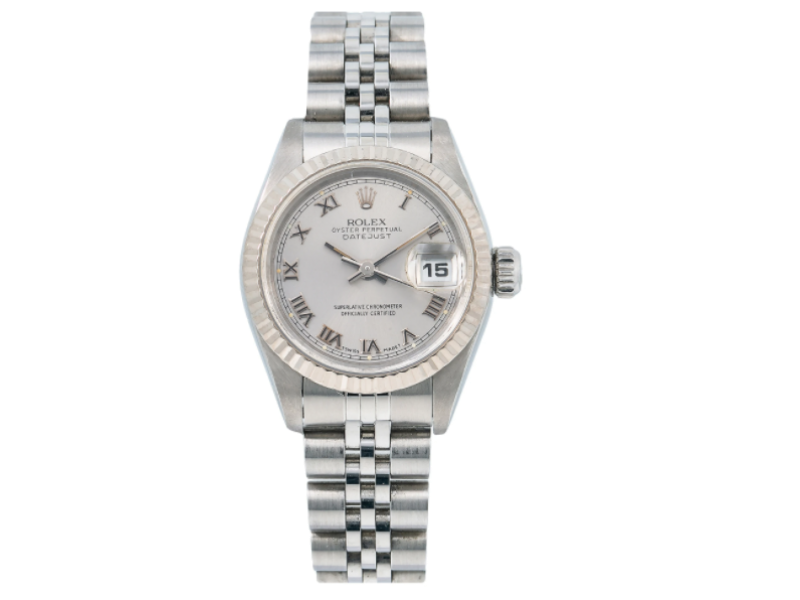 ROLEX LADY-DATEJUST WATCH 26MM  69174 SILVER DIAL WITH STAINLESS STEEL BRACELET