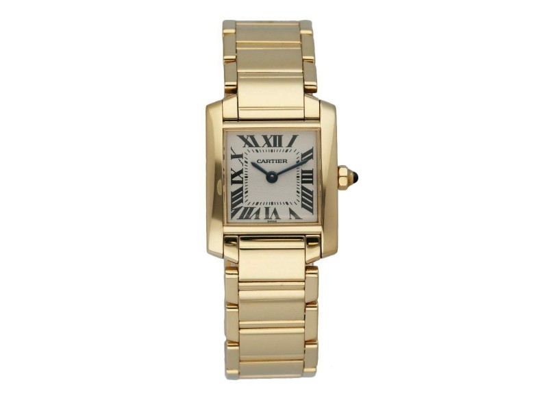 Cartier Tank Francaise 1820 18K Yellow Gold Ladies Watch