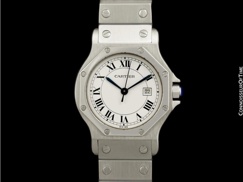 CARTIER SANTOS OCTAGON Stainless Steel Watch  