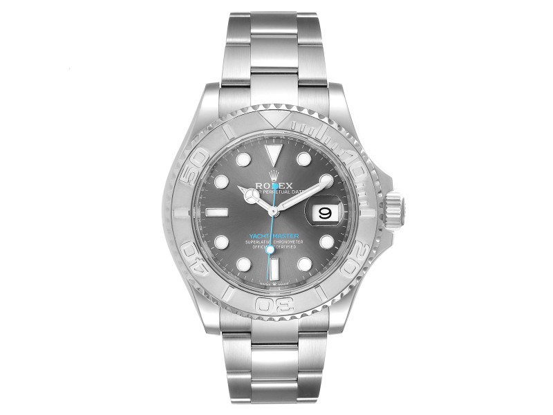 Rolex Yachtmaster Steel Platinum Rhodium Dial Mens Watch