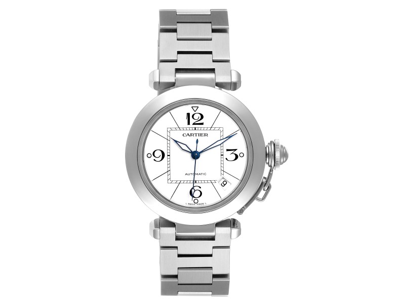 Cartier Pasha C White Dial Automatic Steel Unisex Watch 