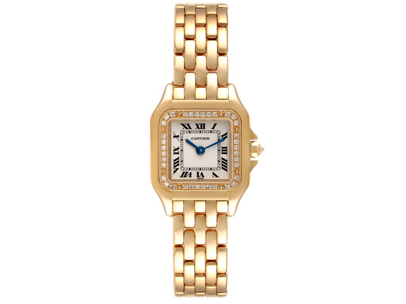 Cartier Panthere Small Yellow Gold Diamond Ladies Watch 