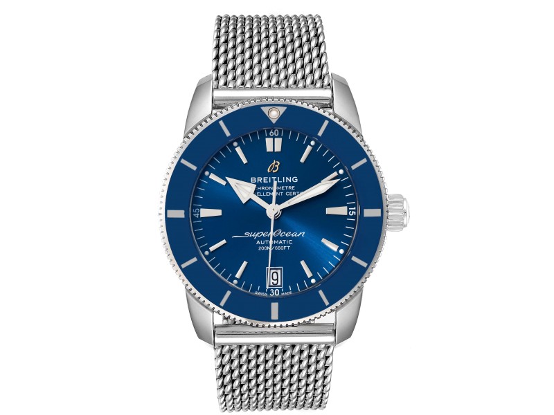 Breitling Superocean Heritage II 42 Blue Dial Steel Watch 