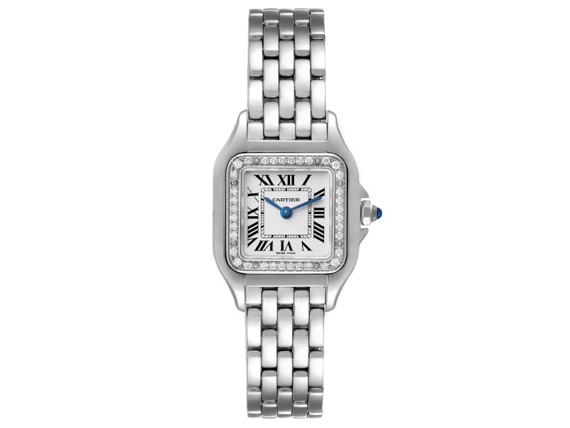 Cartier Panthere Small Steel Diamond Ladies Watch 