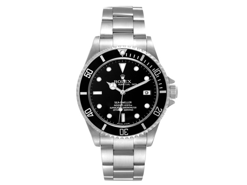 Rolex Seadweller Black Dial Steel Mens Watch 