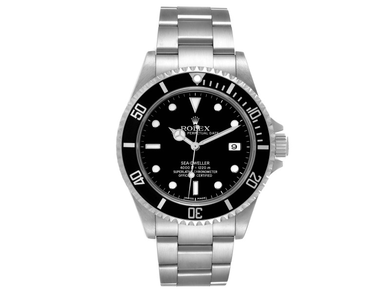 Rolex Seadweller   Black Dial Steel Mens Watch  