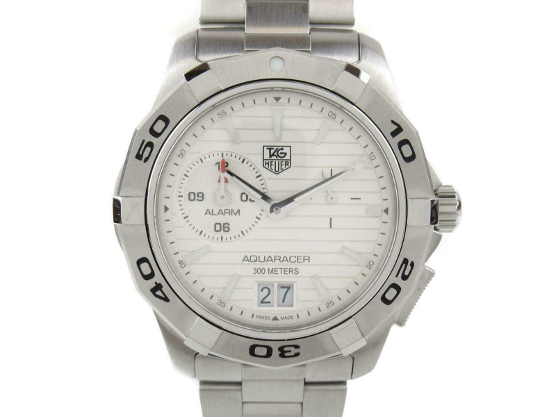 TAG HEUER Stainless steel/Stainless steel Aquaracer alarm watch RCB-41