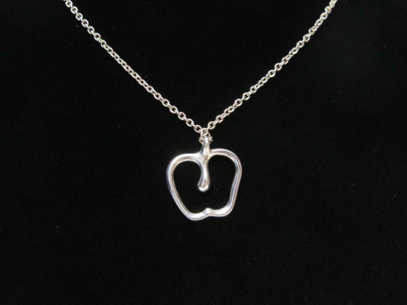 TIFFANY & Co. silver Open Apple Necklace