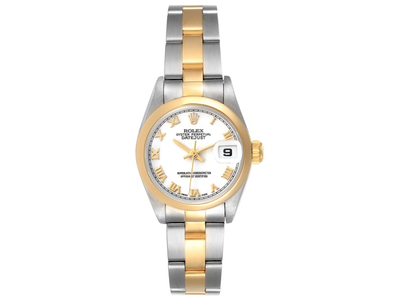 Rolex Datejust Steel Yellow Gold White Dial Ladies Watch 
