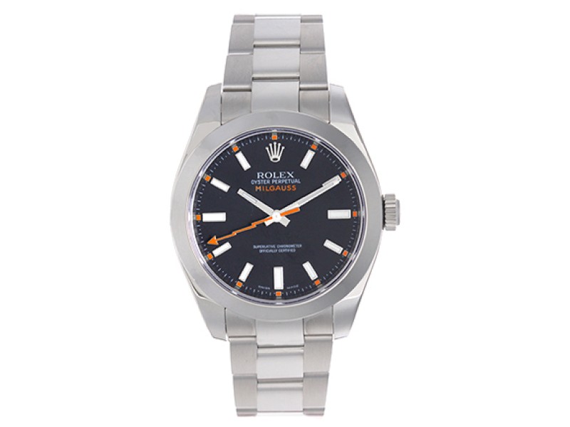 Rolex Milgauss 116400 Stainless Steel Automatic 40mm Mens Watch 
