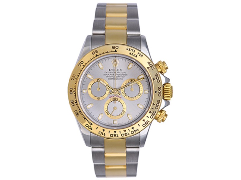Rolex Cosmograph Daytona 116523 Stainless Steel & 18K Yellow Gold Automatic 40mm Men's Watch 