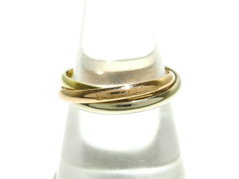 Cartier 18k White , Yellow and Pink Gold Trinity Ring LXJG-2