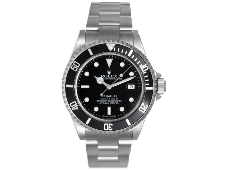 Rolex Sea Dweller 16600 Stainless Steel Divers 40mm Mens Watch 