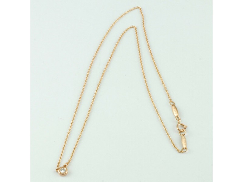 TIFFANY & Co 18K Pink Gold Necklace LXKG-78