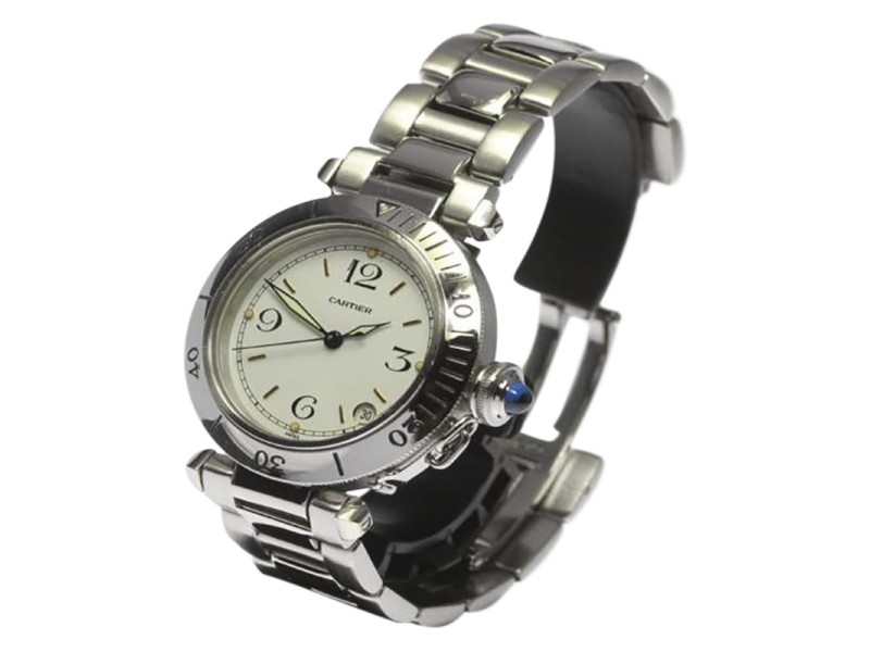 Cartier Pasha Stainless Steel Automatic 35mm Mens Watch