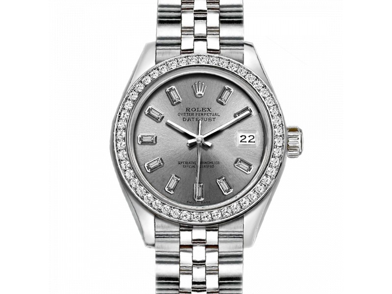 Rolex Datejust Stainless Steel with Silver Dial 26mm Womens Watch