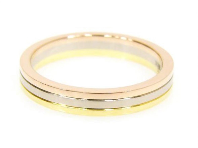 Cartier 18k Tri-Color Gold Ring 
