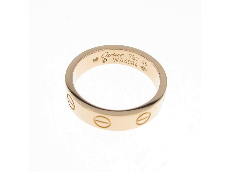 Cartier 18K Pink Gold Mini Love Ring LXGYMK-323
