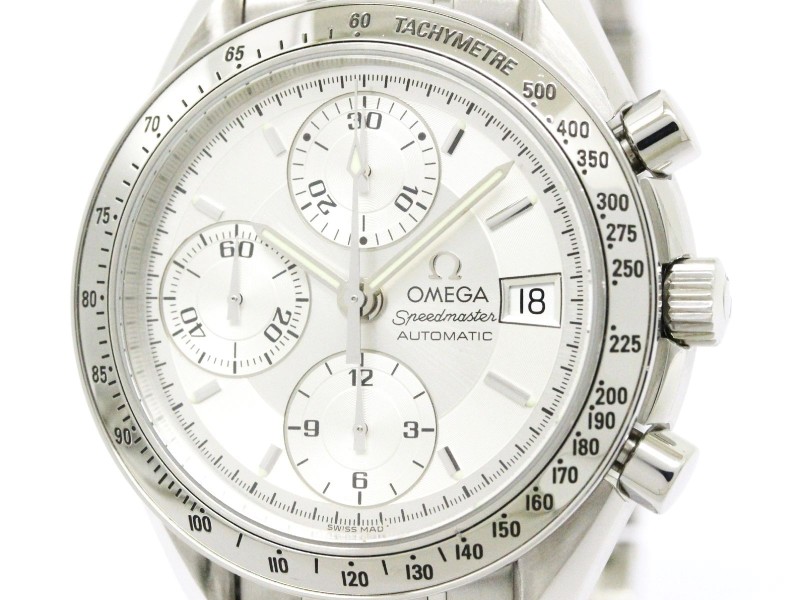 Omega Speedmaster 3513.30 Stainless Steel White Dial Automatic 39 mm Mens Watch 