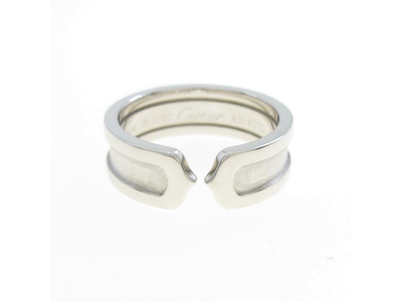 Cartier 18K white Gold C2 Small Ring LXGYMK-675