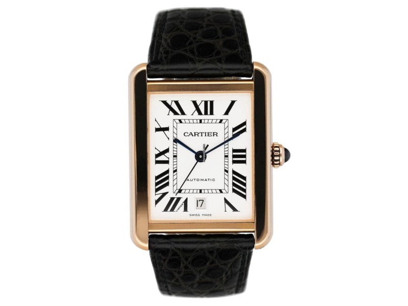 Cartier Tank Solo XL Automatic Leather Watch