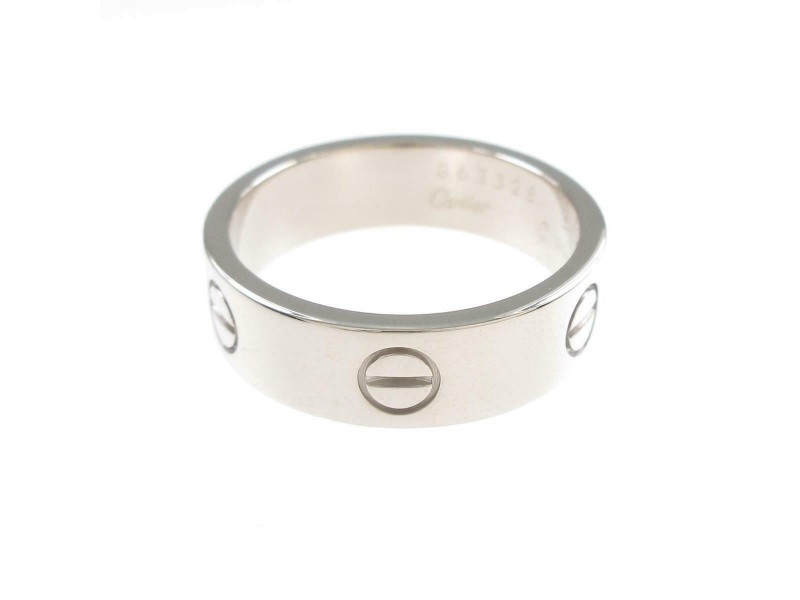 Cartier 18K white Gold Love Ring LXGYMK-239