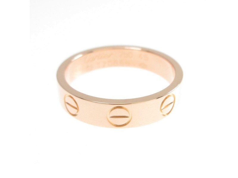 Cartier Mini Love 18k Pink Gold Ring 