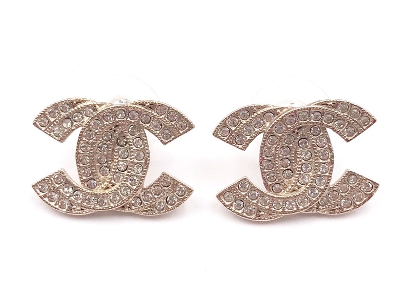 Chanel Sterling Silver Earrings, Chanel