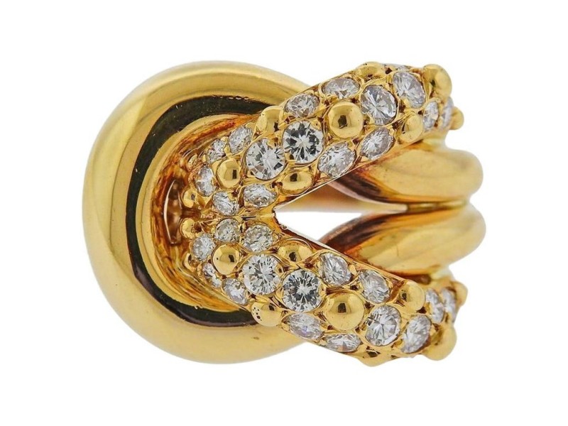 Van Cleef & Arpels Diamond Gold Ring