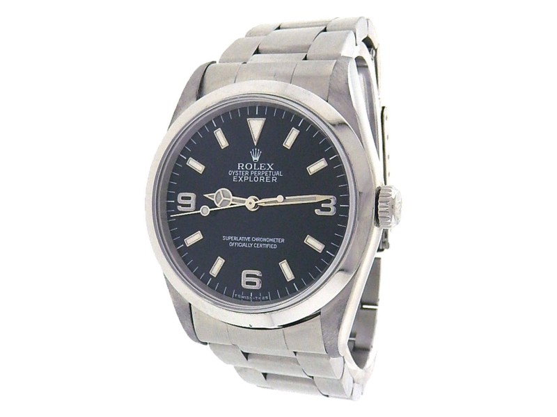 Rolex Explorer 14270 Stainless Steel Black Dial Automatic 36mm Men's Watch