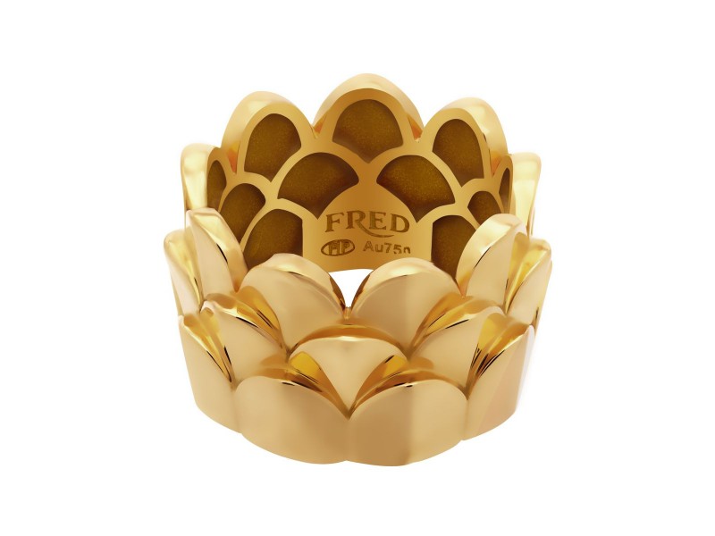 FRED OF PARIS - "Une Ile D'or" Yellow Gold, Ring