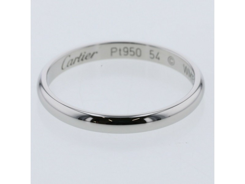 CARTIER 950 Platinum wedding g Ring LXGBKT-921