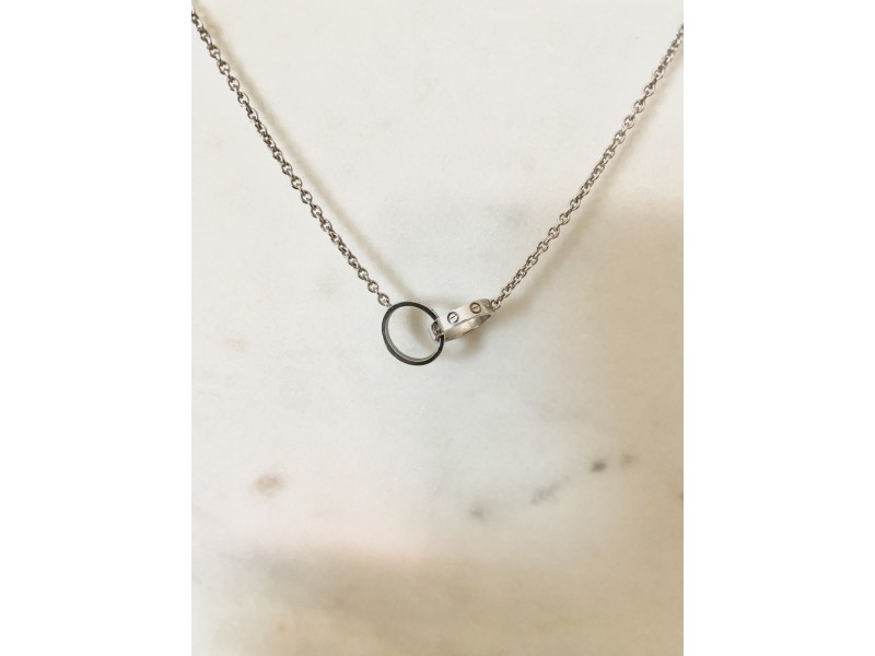 Cartier Love Necklace in White Gold