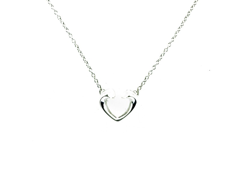 Tiffany & Co. Paloma's Tenderness Open Heart Pendant Necklace