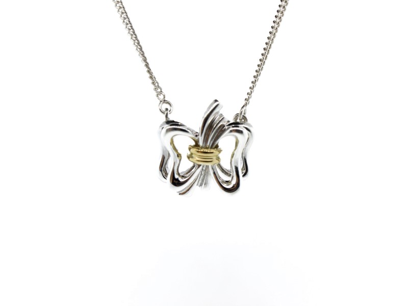 Tiffany & Co. Butterfly Pendant Necklace 