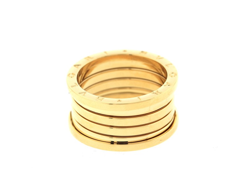 Bulgari Men's Yellow Gold 5 Band Ring Size 55