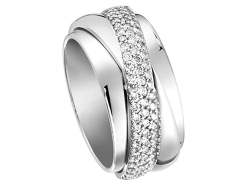 Piaget 18K White Gold Ring Size 7.25