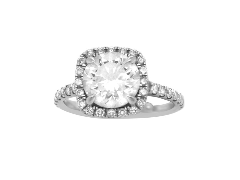 IGI Certified Lab Grown 2.08cts Diamond Engagement White Gold Ring W/Certificate