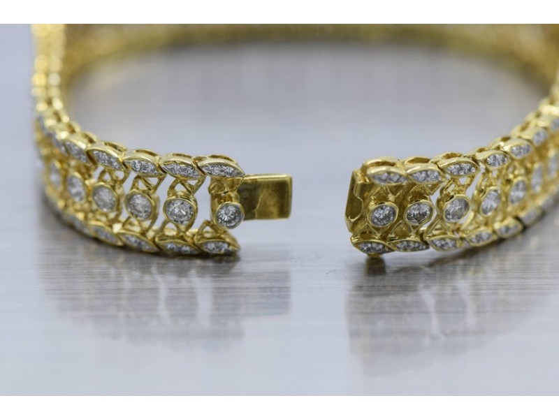 5 Carat Diamond and Gold Bracelet