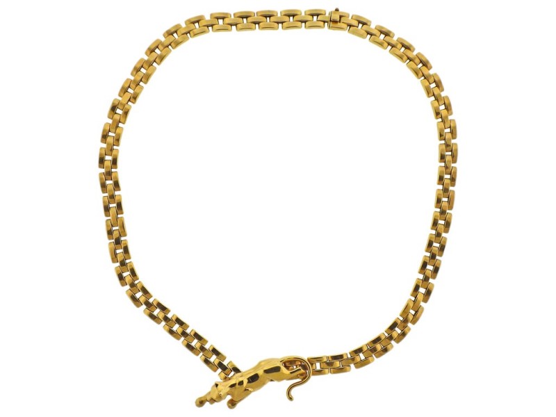 Cartier Maillon Panthere Gold Pendant Necklace