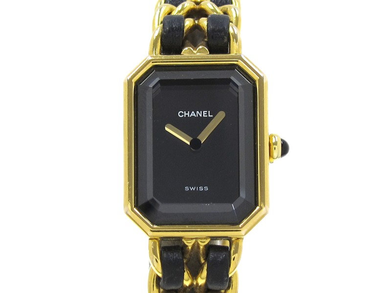 Chanel Premiere Gold Plated Quartz 22mm Womens Watch 