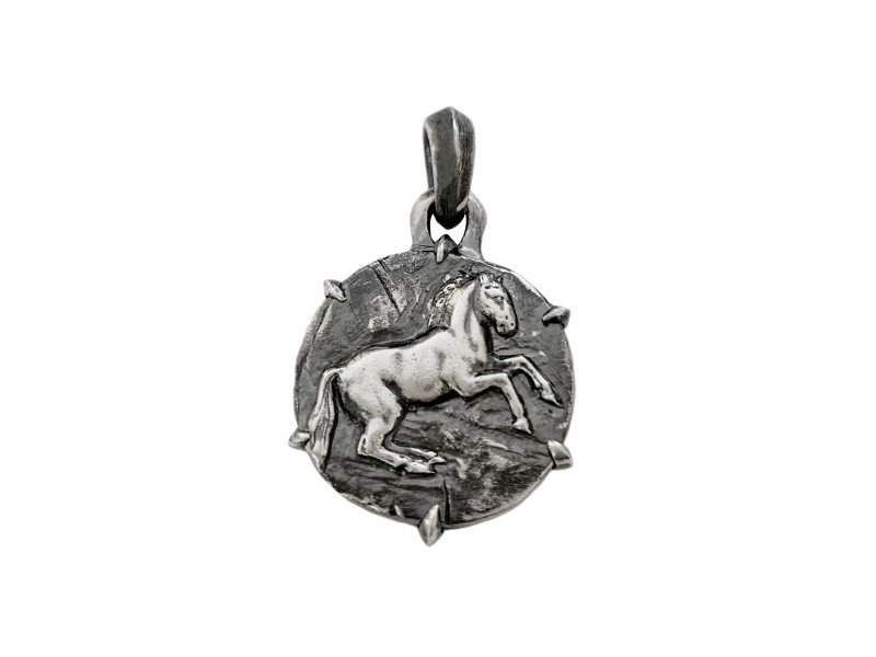 David Yurman Sterling Silver Petrus Horse Amulet Pendant