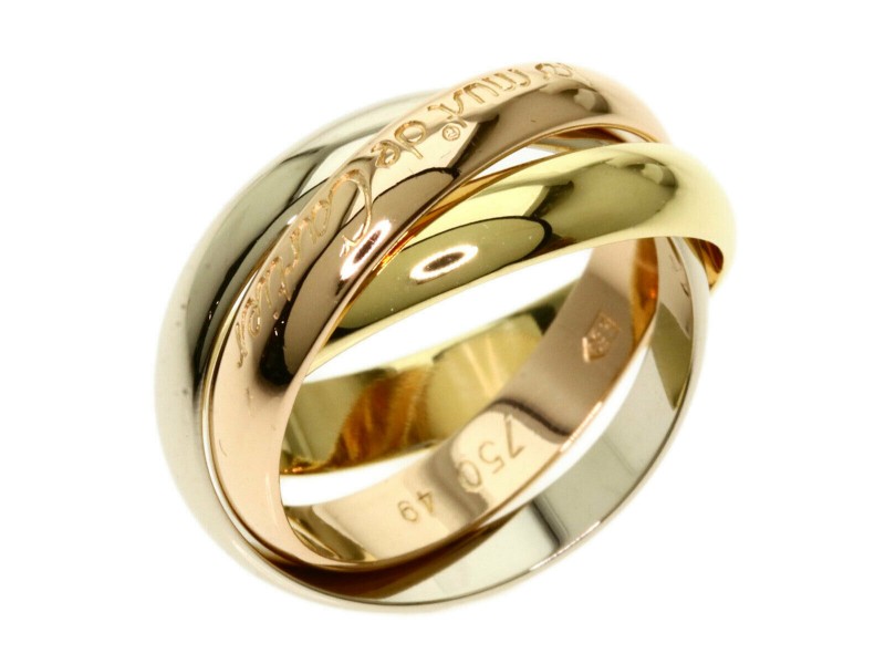 cartier three gold trinity ring