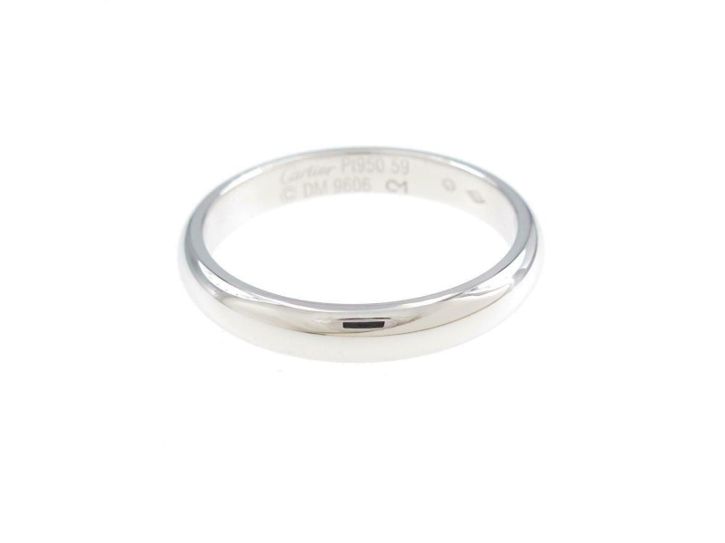 Cartier 950 Platinum wedding Ring LXGYMK-407